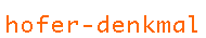 hoferdenkmal