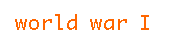 world war 1